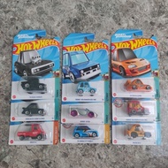 HW Hot Wheels Tooned Series, Toyota Supra, Dodge Charger, VW Golf - TOONEDHW
