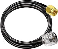 SMA to N Coax Cable RG58 6.6 feet (2M) TUOLNK Low Loss WiFi Antenna Extension Cable Black SMA Male t