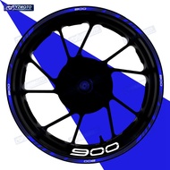 For Z900 Motorcycle 17 Inch Front Rear Wheel Racing Sticker Decal Reflective Waterproof Decorative H