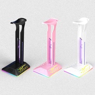 New RGB Earphone Stand Gaming Earphone Color-changing Stand Glare Dual USB Gaming Earphone Display S