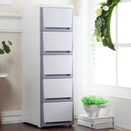 夾縫抽屜式收納櫃  衣櫃收納 膠櫃桶 衣物收納 顏色 灰色 層數 五層