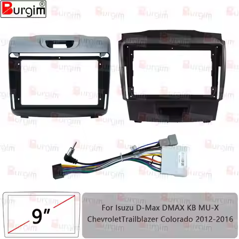 Car Radio Frame For Isuzu D-Max KB MU-X Chevrolet Trailblazer Colorado 2012-2019 9 inch Stereo Panel
