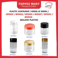 Plastic Container  ( 400ml , 500ml ) BY PCS BALANG BISKUT RAYA BALANG KUIH RAYA BP0401, BP0402,BP0405,BP0407,BP0501,0508