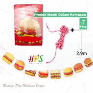 Burger banner / Bunting Flag burger food decoration burger food banner