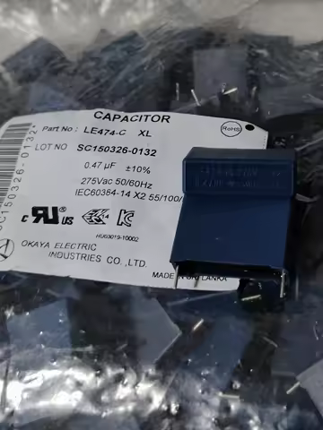 5 PCS LE474 XT 0.47uF K 275V / LE474 MX 0.47uF K 310V / LE474 275V X2 0.47uF P=22.5mm