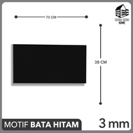Wallpaper Dinding 3D Hitam (FREE ONGKIR) 70x77cm Tebal 3mm BRICK FOAM BLACK WALLPAPER DINDING BATU B
