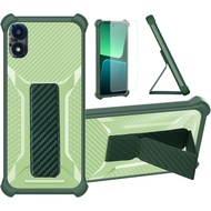 Case Compatible for Foxx FOXXD A67L Phone Case Stand Cover [with 1*Tempered Glass Screen Protector] 