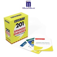 201วลีภาษาสเปนคุณจำเป็นต้องรู้ Flashcards (คู่มือภาษาต่างประเทศของ Barron) ฉบับภาษาสเปนหนังสือภาษาอั