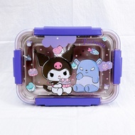 SKM Sanrio Bento Lunch Box Two Compartment Food Storage Container Gifts Kid HM309 Bekas Makanan
