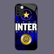 DK-66 Inter Milan Casing GLASS soft frame black vivo v23e Y200 V29 Y200E V27E V27 T3 V29E Y100 V30 V