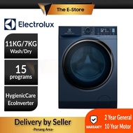 [Delivery By Seller] Electrolux 11KG Wash & 7KG Dry Washer Dryer | EWW1142Q7WB EWW1142R7MB EWW1143P5