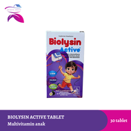 Biolysin Active Rasa Blackcurrant 30 Tablet Kunyah / Multivitamin Anak
