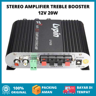 LVPIN Mini HiFi Stereo Amplifier Treble Bass Booster 12V 20W - LP-838 / Alat Pengganti Speaker Aktif / Pengeras Suara Portabel / Amplifier Power Speaker Toa Mobil Karaoke Mic / Speaker Super Bass Gede Jbl / Speaker Aktif Mini Kecil Promo Murah Original