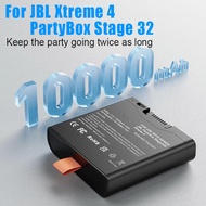 10000mAh For JBL Xtreme 4 PartyBox Stage 320 Battery For JBL Speaker Battery 400 Replace Spare Batte