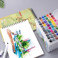 Smartconn Twin Tip Pen Marker Set 24/36 Colors Dual Head Oily Alcoholic Sketch Brush Pen For Draw An