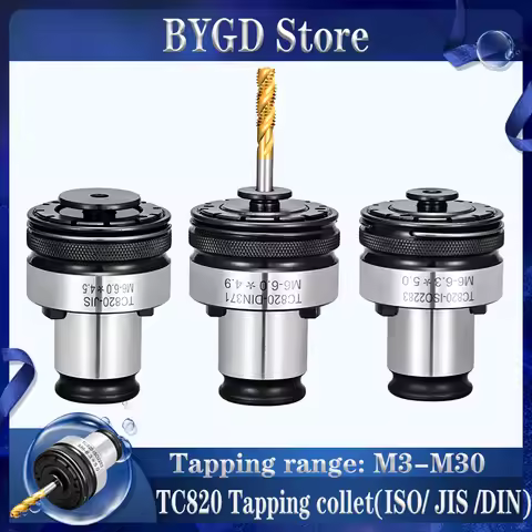 BYGD TC820 tapping chuck collet MT2 MT3 MT4 SK40 HSK63 BT30 BT40 BT50 NT30 NT40 NT50 tapping tool ho
