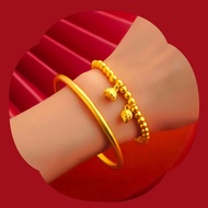 Vintage classic bracelet gold color heirloom Chow Tai Fook style bracelets birthday gift idea BL018 LongerVogue