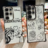 Disney Lion King Simba Transparent Case for Samsung S26 Ultra A57 S24 S23 S22 Ultra S21 S25 Plus S20