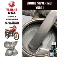 [Yamaha RXZ Engine Silver Met Y5041 ] Cat 2K AIKKA Cover Engine Paint Tahan Panas DIY Cat Tin Spray 