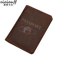 Passport Holder RFID Blocking Genuine Leather On Cover For Passport Bag Multifunctional Travel Air T