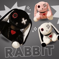 Spooky Gothic Bunny Stuffed Crazy Rabbit Plush Toys Cute Horror Dreadful Bunny Doll