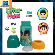 Omar & Hana Limited Stock Wide Neck 8oz Milk Feeding Bottle - Botol Susu Omar Dan Hana