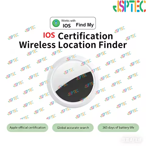 JSPTEC Security Bluetooth Tag Based on IOS Find My app IOS Anti-lose Tracker Sound Locate Message Re