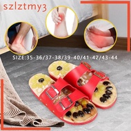 [szlztmy3] Acupressure Massage Slippers Casual for Adults Elderly Universal Adjustable