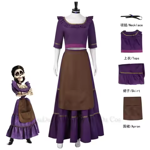 Anime Hector Rivera Cosplay Costume Mama Imelda Cosplay Outfits Man Woman Carnival Coco Family Party