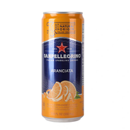 San pellegrino 義大利甜橙味果汁有氣水330ml×6罐飲品#平行進口