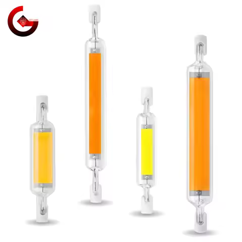 LED Bulb R7S 78mm 5W 10W R7S Spotlight 118mm 10W 20W 220V Dimmable COB Lamp Light Glass Tube Replace