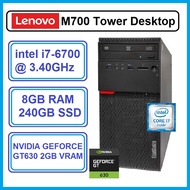 LENOVO THINKCENTRE M700 TOWER DESKTOP (Intel Core i7 6TH Gen/8GB RAM/240GB SSD/NVIDIA GEFORCE GT630 