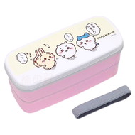 日本進口 - 日本Chiikawa雙層午餐飯盒(附筷子) 便當盒(可放微波爐)日本製