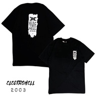 Electrohell 2003 black t-shirt Men's t-shirt Cool men's distro t-shirt Latest men's t-shirt Women's 