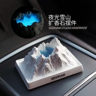 Luna Goods Cart Aromatherapy Ornament Luminous Snow Mou-luna Goods Car Aromatherapy Ornaments Lumino