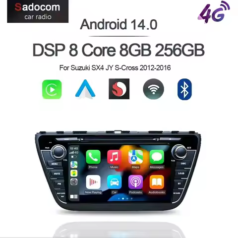 8' Wireless Carplay Android 13.0 8G+128G GPS Car Player Navigation Radio Wifi Multimedia For Suzuki 