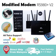 [ READY STOCK IN N9 ]100% New 4G Modified Router Modem RS980+V2 unlimited wifi for Malaysia Telco Ne