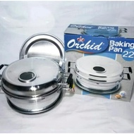 [ISTY] Orchid Baking Pan 22 cm 4 Eggs Aluminum stainless Baking Pan 22cm