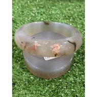 64mm Sakura agate bangle