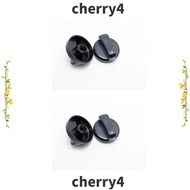 CHERRY 4 Pack Gas Range Knob, Black ABS Universal Control Knobs, Durable Round Burner Stove Knob General Electric Cooktop Burner