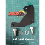 Front disc pangkon bracket caliper brembo bog pot yamaha vega r vega zr Jupiter z1 Jupiter mx disk 2