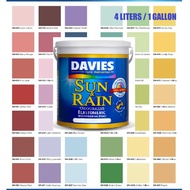 DAVIES SR WATERBASE ACRYLIC PAINT | 1 GALLON / 4 LITERS | ODORLESS (CREAM, GRAY, BROWN)