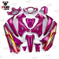 PUGParts ชุดสีwave125S หัวเถิก ชุดสีเวฟ125S (ชุด13ชิ้น) สีชมพูแก้ว กุญแจกลม/กุญแจนิรภัย(กุญแจเล็ก/ให