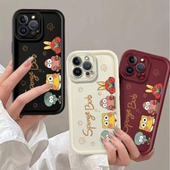 For infinix Hot 8 9 Pro 10 Lite 9 Play 10 Play 11 Play 12 Play 12i 20 Play Hot 30 Play 30i X665E Cute Q version SpongeBob SquarePants Angel Eyes Phone case