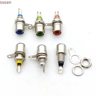 SUSANMY 15 Pcs RCA Jack Chassis Mount Connector, Single Hole Nickel Plating RCA Panel Mount Connecto