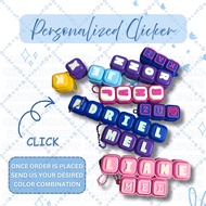 Personalize 3D Name Fidget Clicker | Clicky Keyboard Keychain | BIG FONT KEYBOARD