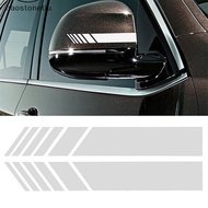 TIU  2pcs Car Racing Stripe Stickers Rearview Mirror Reflective Vinyl Decals Decoration Fashion Car Styling Waterproof Sticker n