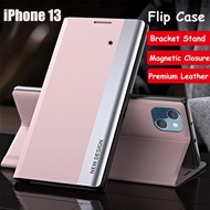 Casing iPhone 13 Mini Pro Max Flip Cover iPhone12 12pro Max 12mini PU Leather Mobile Phone Holder Stand Magnetic Case