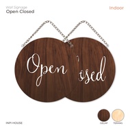 Open Close Hanging Signage for Shop Glass Doors - Open Close Hanging Signage