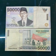 Diskon 50.000 Rupiah Wr. Supratman 1999 Uang Kuno Berkualitas